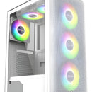 Chasis Gabinete Caja Gamer Iceberg Flow E Blanca X4 Fan Blanco
