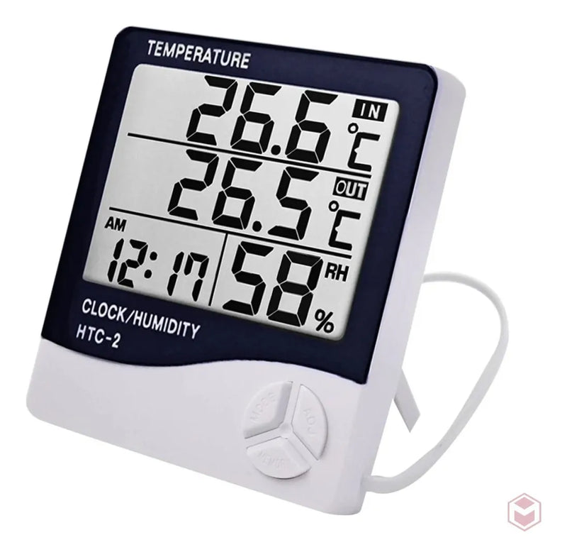 Termohigrometro Digital Higrometro,termometro,reloj Alarma