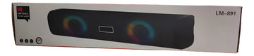Altavoz Amplificador Barra Sonido Luces Rgb Ritmo Musical Pc Diseño