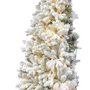 Fraser Hill Farm Arbol De Navidad Artificial Flocado De 7.5