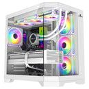 Chasis Iceberg Crystal Edge Blanco X7 Fan Argb Maxi Infinity
