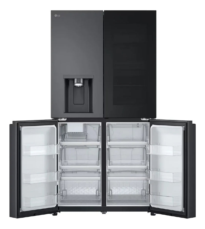 Nevecón Lg Side By Side Instaview Thinq 638 Lt Plata Negro