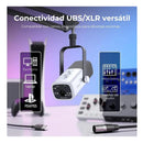 Micrófono Fifine XLR AM8 Dinámico Cardioide color blanco