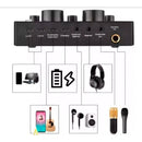 Kit Micrófono Profesional De Condensador + Tarjeta Sonido V8 Aleatorio