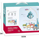 Móvil Musical Para Cuna Bebe Con Proyector Y Rotación 360° Color Azul Pájaro