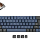Teclado Mecanico Wireless Keychron K7 Pro Programable Custom Qmk Via Aluminio Rgb Qwerty Gateron Brown Switch Hotswap Distribución Iso Español Low Profile Bluetooth Gamer Coder Pc Mac Linux Tamaño 65%