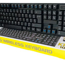 Teclado Inalámbrico Con Receptor Usb Tiene La Letra Ñ Yelandar K100 Teclado Negro Idioma Español