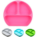 Plato Silicona Hondo Con Chupa Libre De Bpa Colores Color Fucsia