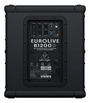 Behringer B1200d-pro Subwoofer Amplificado 12 Pulgadas 500w Color Negro