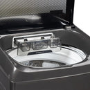 Lavadora Carga Superior 18 Kg Titanio Acero Inoxidable Midea Gris