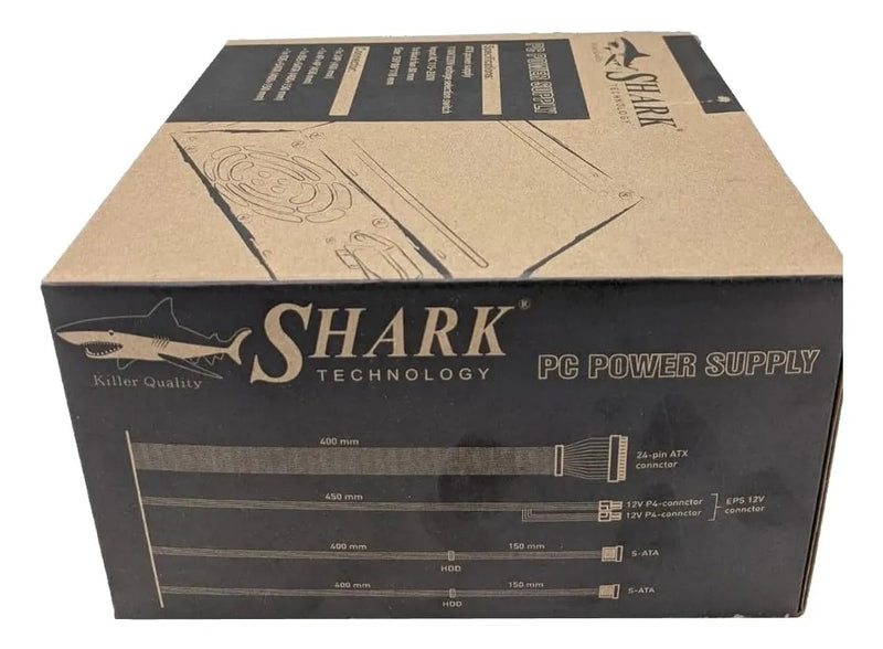 Tecnología Shark 400w Atx 12v V2.1 Fuente De Alimentación De