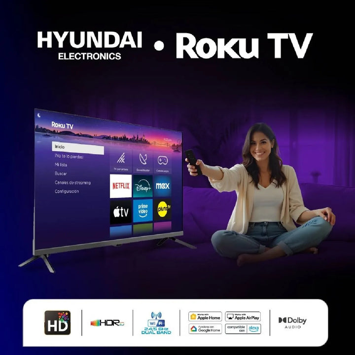 Televisor Hyundai 32 Pulgadas Smart Hd Roku Hyled3257rim