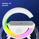 Bocina Bluetooth Altavoz Cargador Inalámbrico Led Rgb
