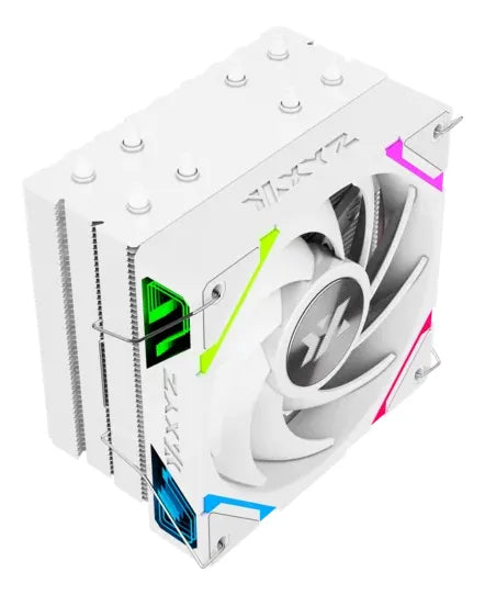 Cooler Cpu Xyz Thermax 4 White Vortex Argb Fan Pwm Control