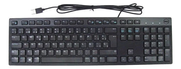 Teclado Dell KB216-BK-LTN QWERTY español color negro