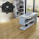Base Giratoria Silla Riel Soporte Tv 6 X 6 Negro 15x15 Cms
