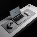 Desk Pad, Pad Mouse, Alfombrilla Carpio, Medium (30x90 Cm) Color Gris claro