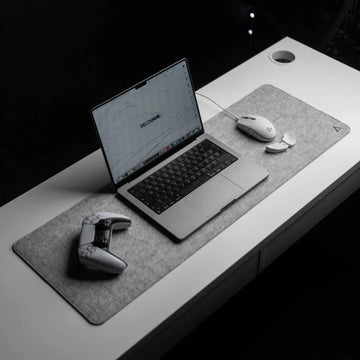 Desk Pad, Pad Mouse, Alfombrilla Carpio, Medium (30x90 Cm) Color Gris claro