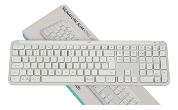 Teclado Inalámbrico Logitech Signature Slim K950 Blanco Idioma Español Latinoamérica
