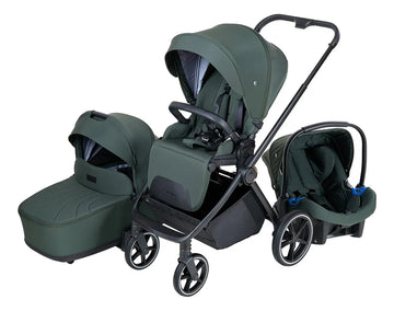Cochecito Beverly V3 Con Accesorios Verde Musgo
