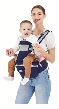 Cargador Silla Ergonomico Multiposiciones Para Bebes Baby On Color Azul oscuro