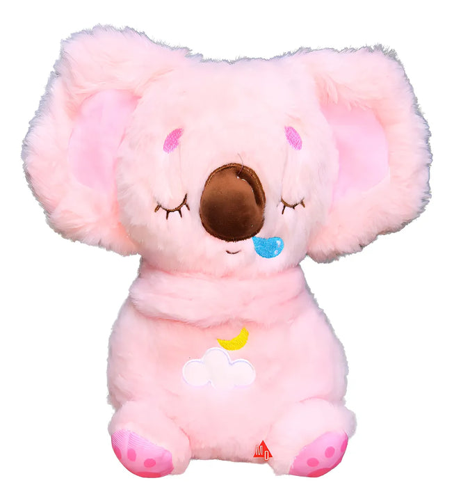 Peluche Que Respira Koala Con Movimiento Juguete Relajante Color Rosa