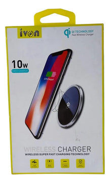 Cargador Carga Rápida Inalámbrico Base Soporte Celular Led Diseño 1