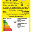 Nevera Indurama Tipo Europeo Ri-6357 Negro