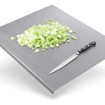Tabla Gurmex Grande Rectangular Acero Inox 48x38 Cm Gris