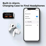 Audífonos Inalámbricos Con Pantalla Táctil Y Cancelación Blanco