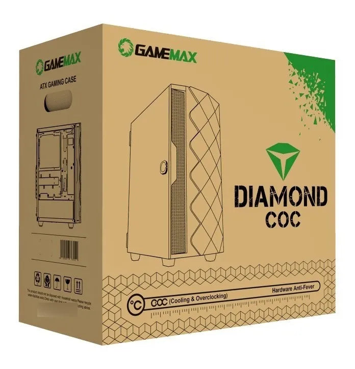 Chasis Gamer Diamond Coc Gamemax Negro