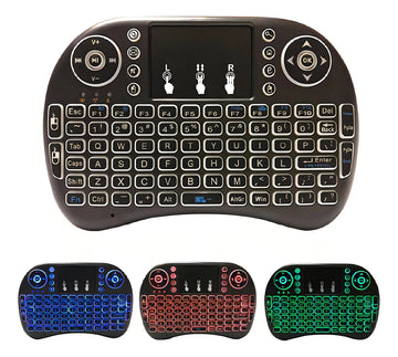 Mini Teclado Inalambrico Noga Con Mouse Para Smart Tv Ps3 Pc Xbox Negro