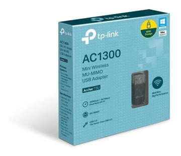 Tp-link, Tarjeta Usb Wifi Banda Dual Ac1300, Archer T3u