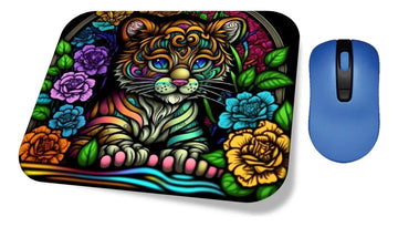 Mouse Pad Animales 3d Tigre 2