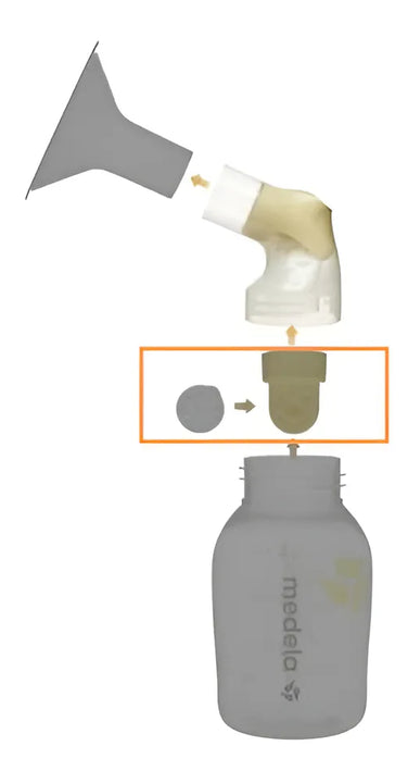 Extractor de leche manual Medela Valvula amarillo