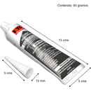 Set X3 Silicona RTV Ultra Grey 85Gr KTC, No Corrosivo, Resistente a 343°C, Ideal para Aplicaciones Mecánicas, Alta Durabilidad y Adhesión.