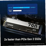 Lexar Nm790 Ssd 1tb Pcie Gen4 Nvme M.2 2280 Unidad Interna