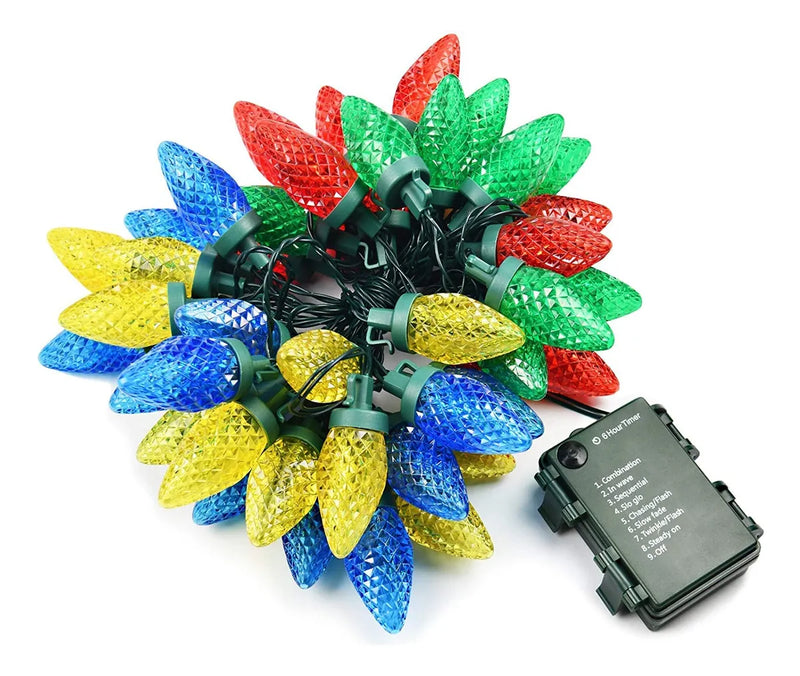 Luces Navidenas Led, 50 Colores, 4 Modos De Iluminacion.
