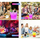 Parlante Bafle Portatil Hielera Cubeta Luces Bluetooth Usb Blanco