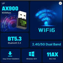 Adaptador Ax900 Wifi 6 + Bluetooth 5.3