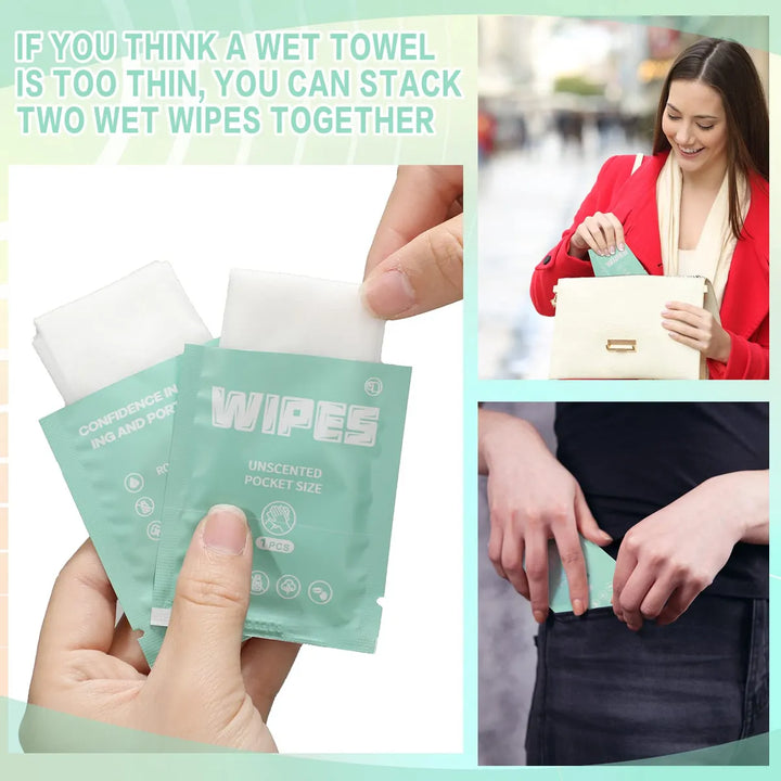 Lounsweer 500 Toallitas Humedas Envueltas Individualmente, T