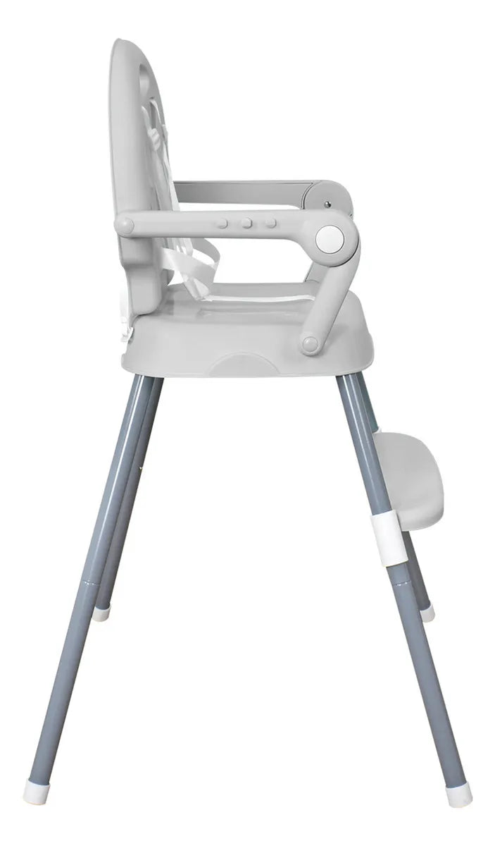 Silla Comedor Bebe 3en1 Happy Baby Azul Cp7000 Color Gris