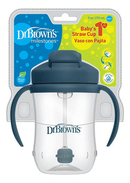 Vaso Entrenador Pitillo Dr. Brown's 9 Onz X2 Niño Verde Y Azul