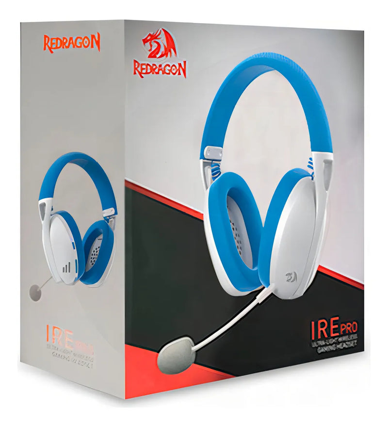 Audifono Gamer Redragon Ire Pro Wireless Blue H848b Color Azul