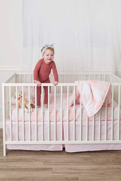 Bebé Juegos De Cama Cuna Para Niñas De 4 Piezas Inclu...