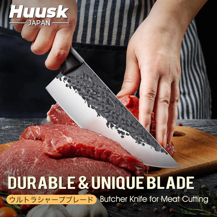 Huusk Cuchillos, Cuchillo De Carnicero Para Cortar Carne, Cu