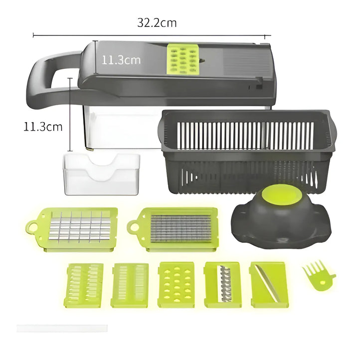 Mandolina Cortador Verduras Multi Picador Vegetales 15 En 1