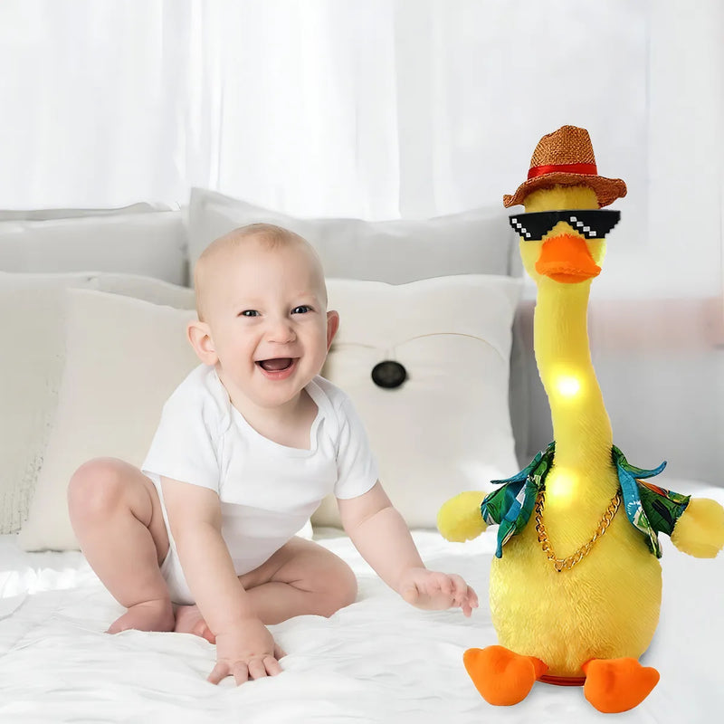 Pato Peluche De Juguete Bailarin Imita Sonidos