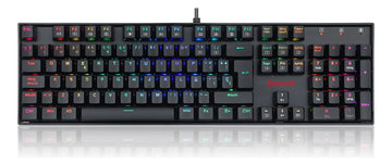 Teclado Gamer Redragon Mitra K551 Spanish Red Switch Black Teclado Negro Idioma Español España