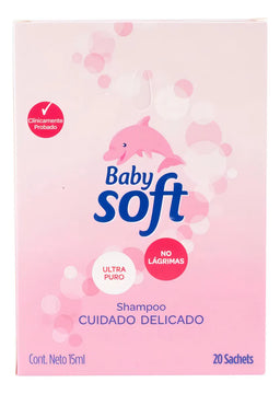 Shampoo Baby Soft Cuidado Delicado 20 Sobres